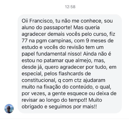 Depoimento de aluno do Passaporte Vitalício 11
