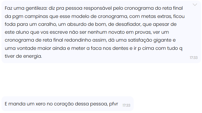 Resultado de aprovação de aluno do Revisão 2