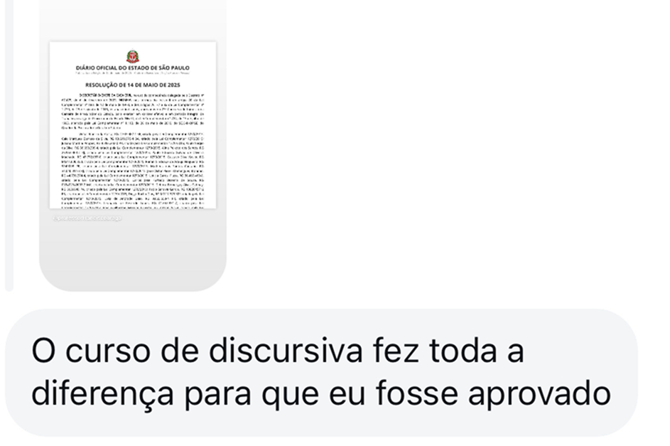 Depoimento de aluno do Revisão