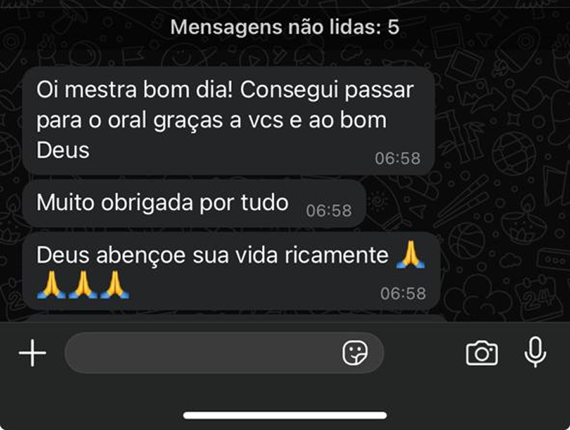 Depoimento de aluno do Revisão