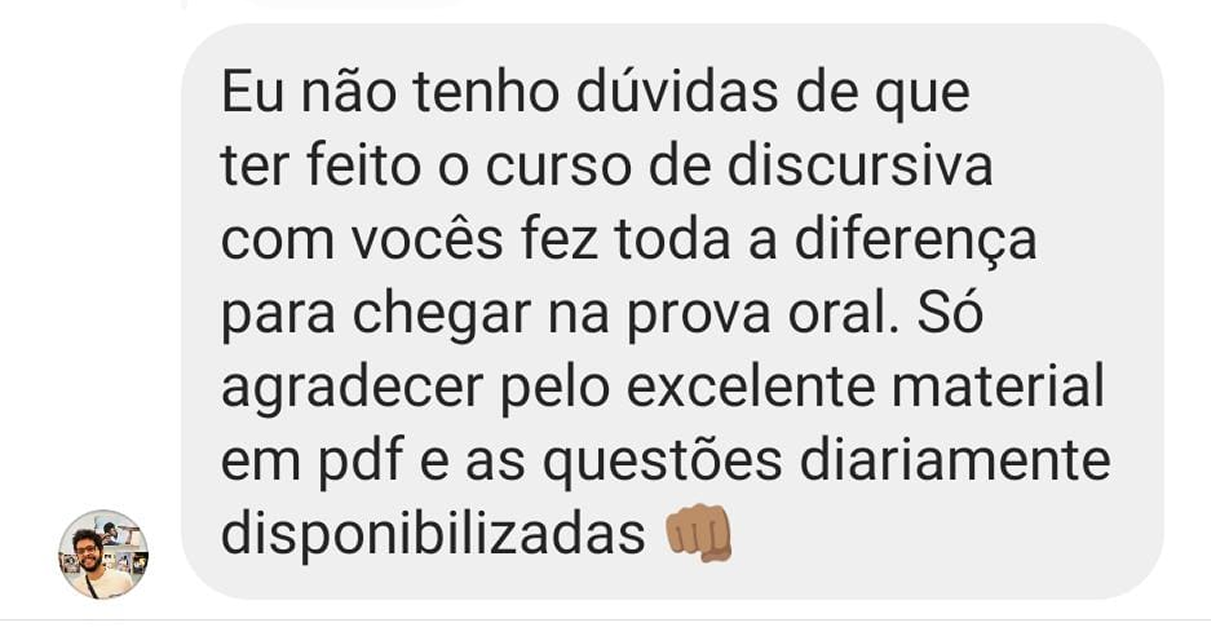 Depoimento de aluno do Revisão