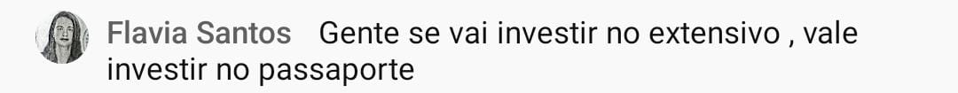 Depoimento de aluno do Passaporte Vitalício 1