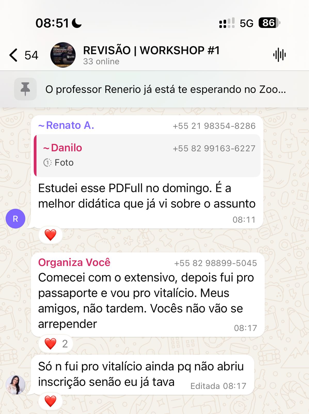 Depoimento de aluno do Passaporte Vitalício 12