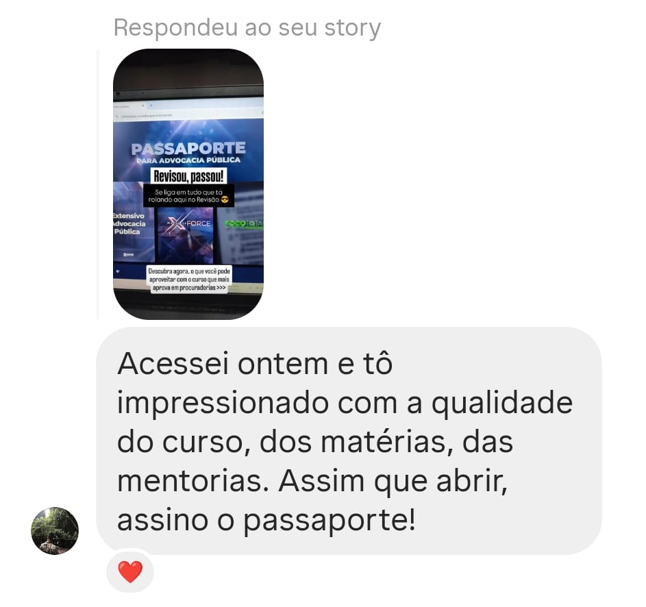 Depoimento de aluno do Passaporte Vitalício 9