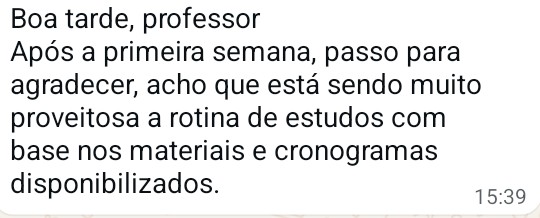 Depoimento de aluno do Revisão
