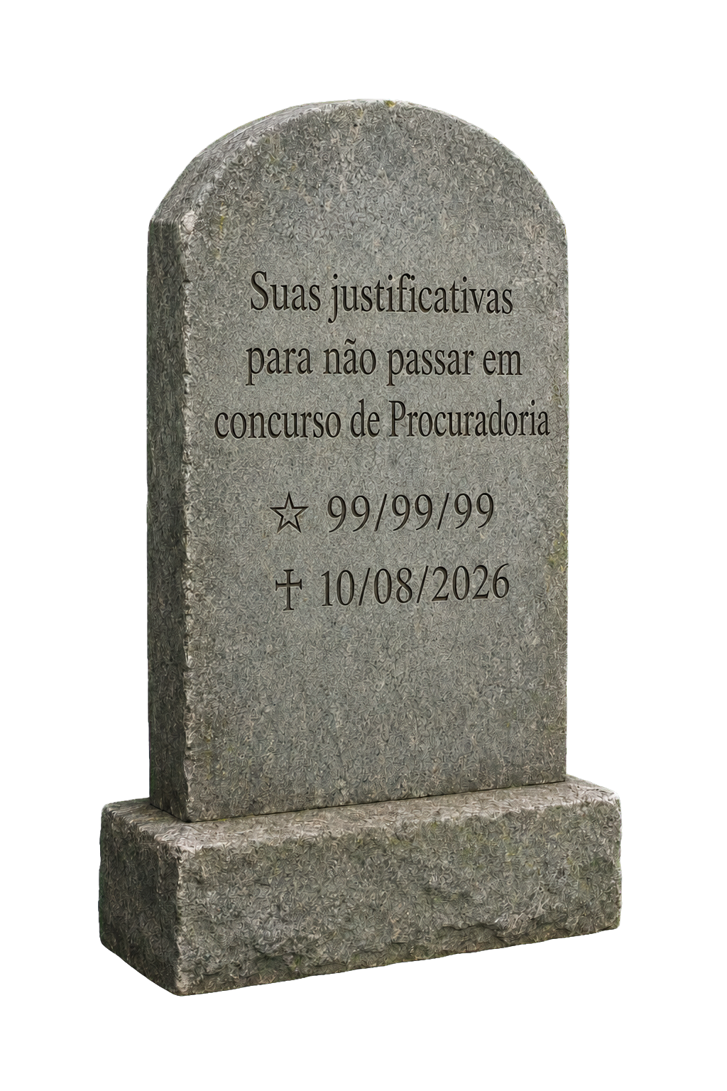 Suas justificativas para não passar em concurso de Procuradoria
